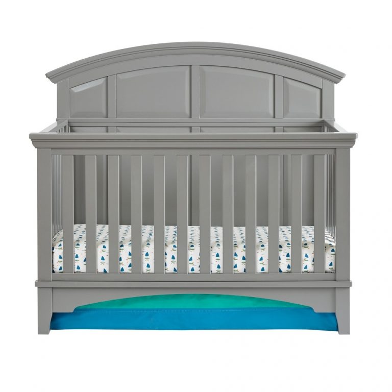 gray convertible crib