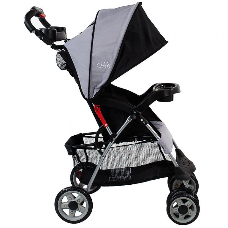 umbrella stroller with tray and basket