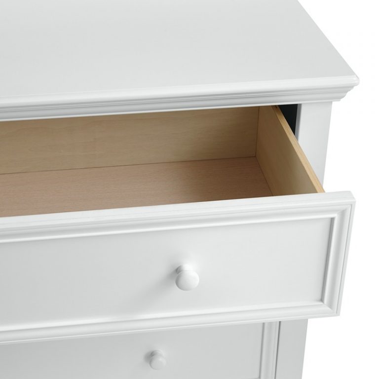 White 3 Drawer Dresser Nursery Dresser Girl Dresser Gray