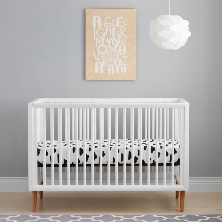 Roscoe Convertible Crib Mid Century Crib Modern Baby Crib