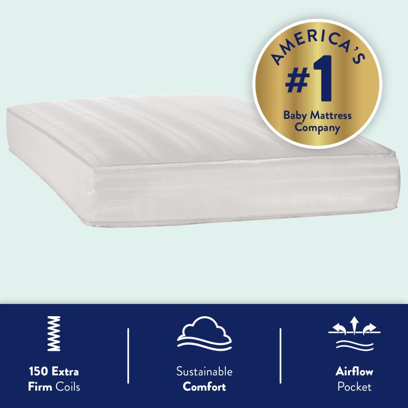 Innerspring crib mattress for baby