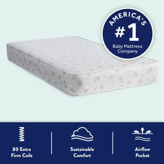 Kolcraft® Pediatric 800 Crib Mattress - Safari Image 3