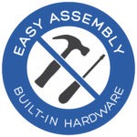 Easy Assembly Built In Hardware