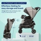 Kolcraft Cloud Plus Double Stroller - Slate Gray Image 4 Thumbnail