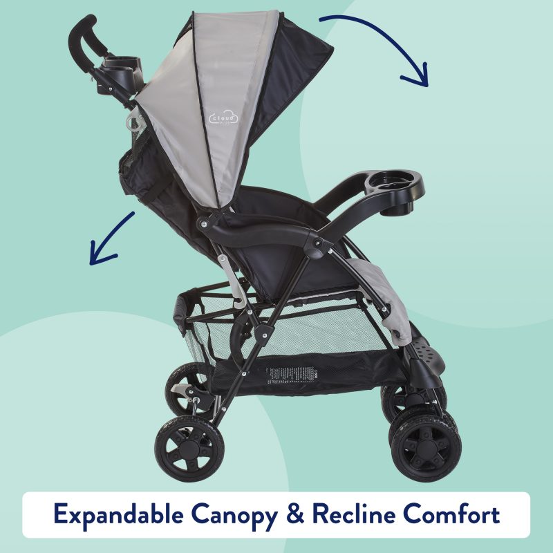 Expandable canopy & Recline stroller seat