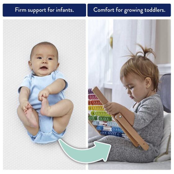 2-stage infant & toddler bed mattress
