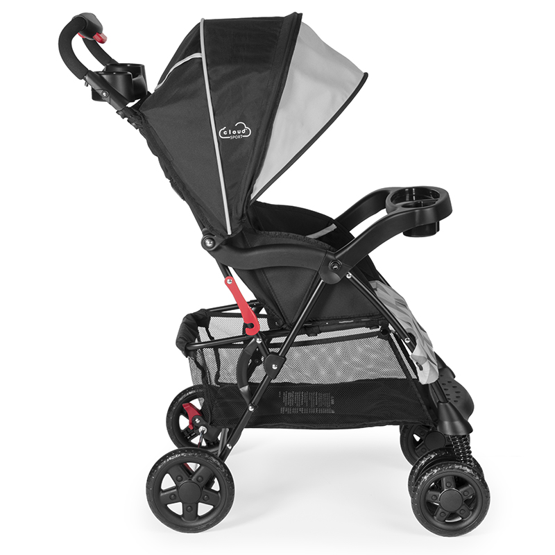 Side view of the stroller