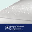 Water droplets on crib mattress showing waterproof Thumbnail