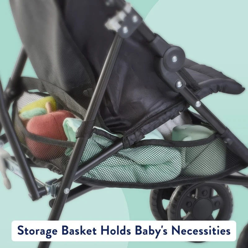Stroller storage basket