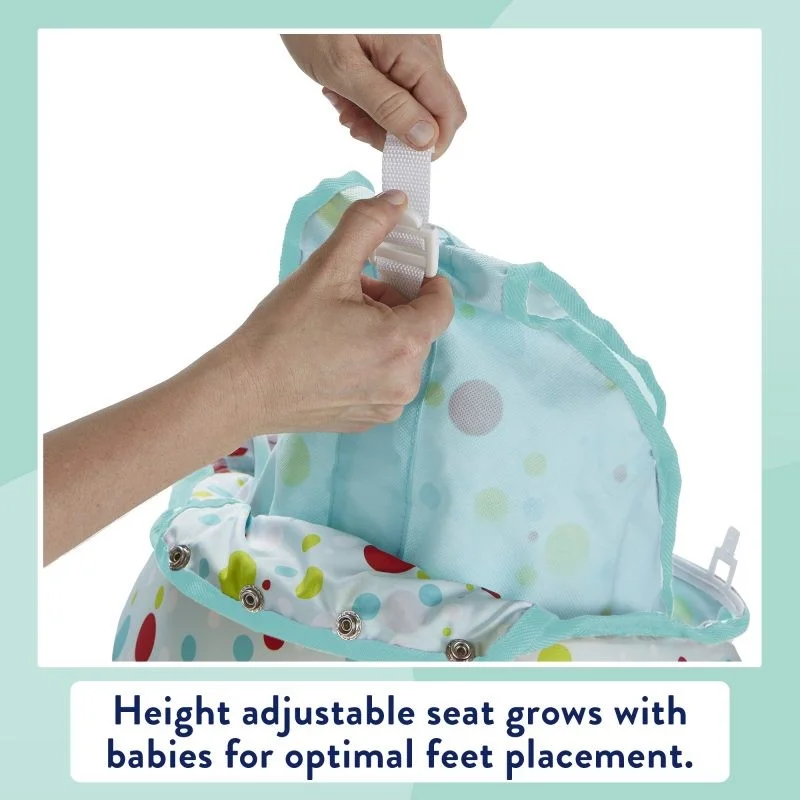 Height adjusting activity walker seat