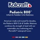 Kolcraft® Pediatric 800 Crib Mattress - White Windsor Garden Image 9 Thumbnail