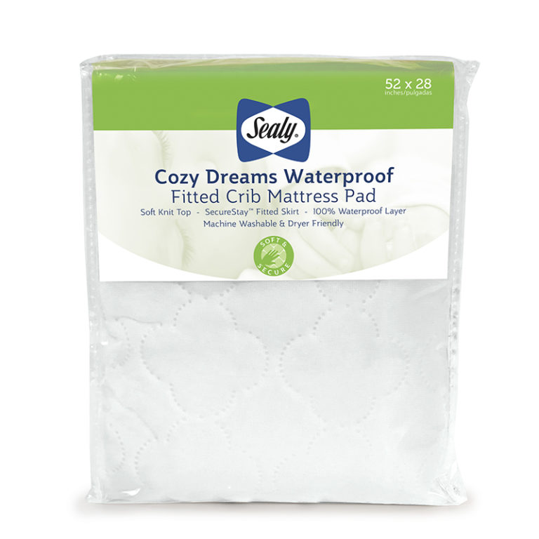 Sealy Cozy Dreams Waterproof Fitted Crib Mattress Pad Product Photo