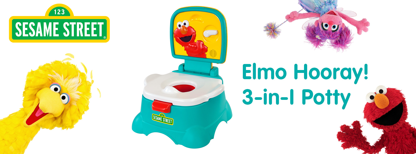 Sesame Street Elmo Hooray Potty Potty Trainer Kolcraft