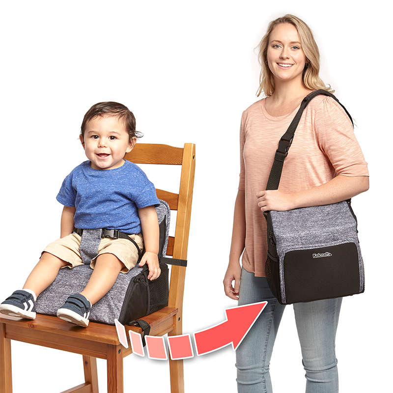 Kolcraft Travel Duo 2-in-1 Portable Booster Seat and Diaper Bag