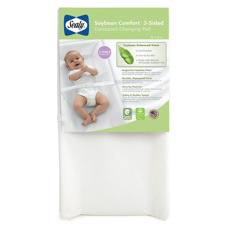 Sealy Soybean Comfort 3-Sided Contour Diaper Changing Pad Product Photo