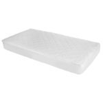 Kolcraft Waterproof Mattress Pad on a crib mattress