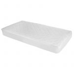 Kolcraft Waterproof Mattress Pad on a crib mattress