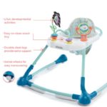 Kolcraft Tiny Steps Too 2-in-1 Activity Walker - Clouds & Rainbows