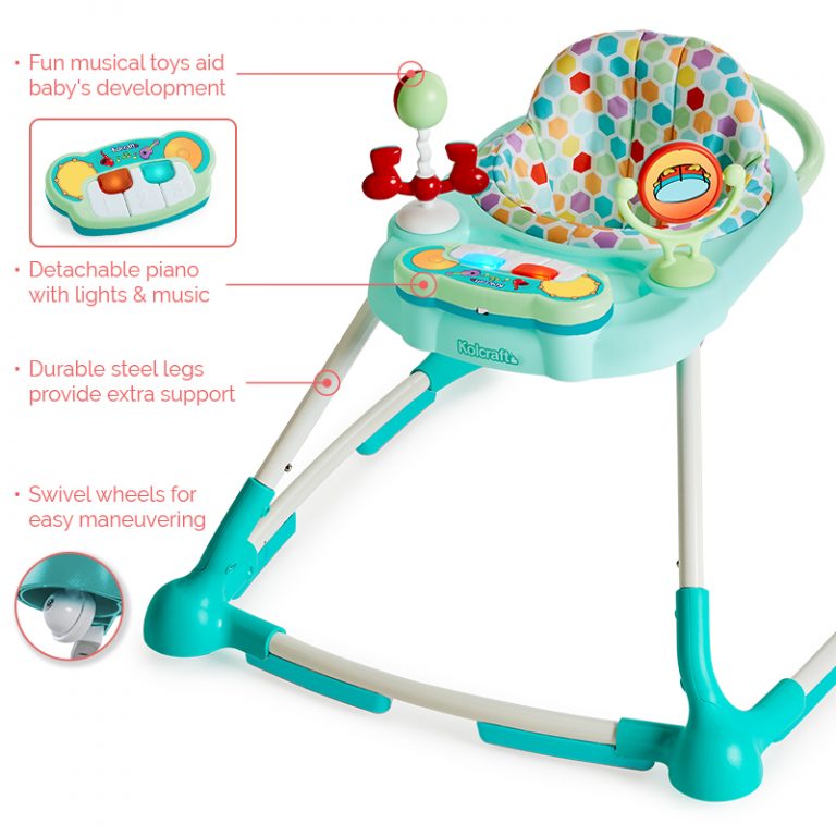 Kolcraft Tiny Steps Groove® 3-in-1 Walker | Baby Walker | Kolcraft