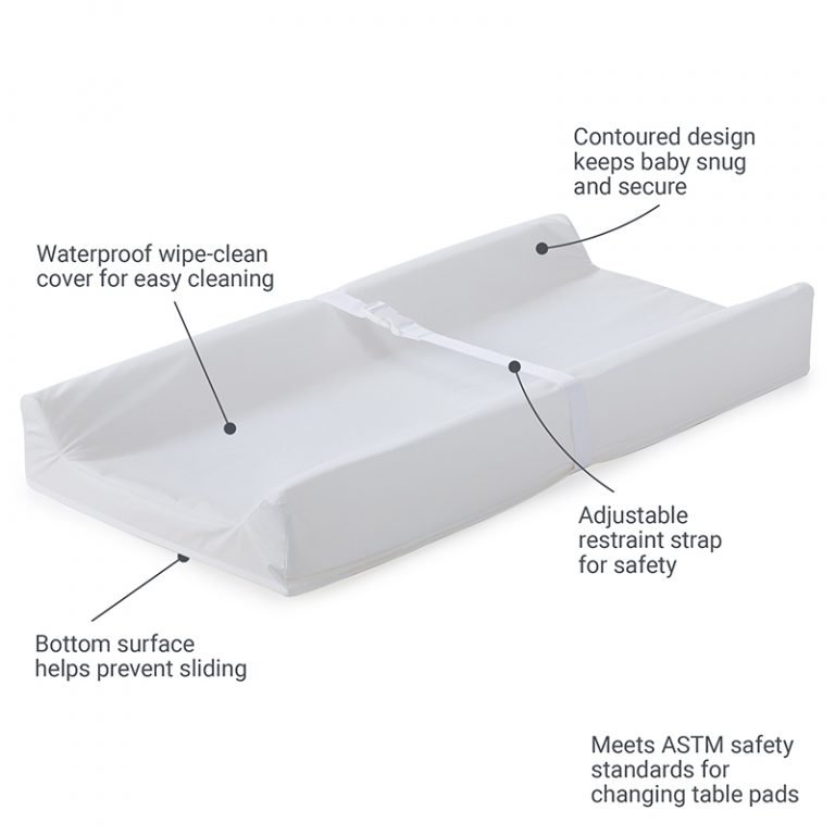Kolcraft Waterproof Contoured Diaper Changing Pad Kolcraft