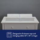 Kolcraft Waterproof Contoured Diaper Changing Pad - White Image 5 Thumbnail
