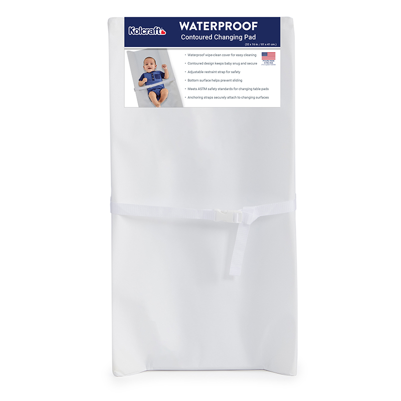 Kolcraft Waterproof Contoured Diaper Changing Pad