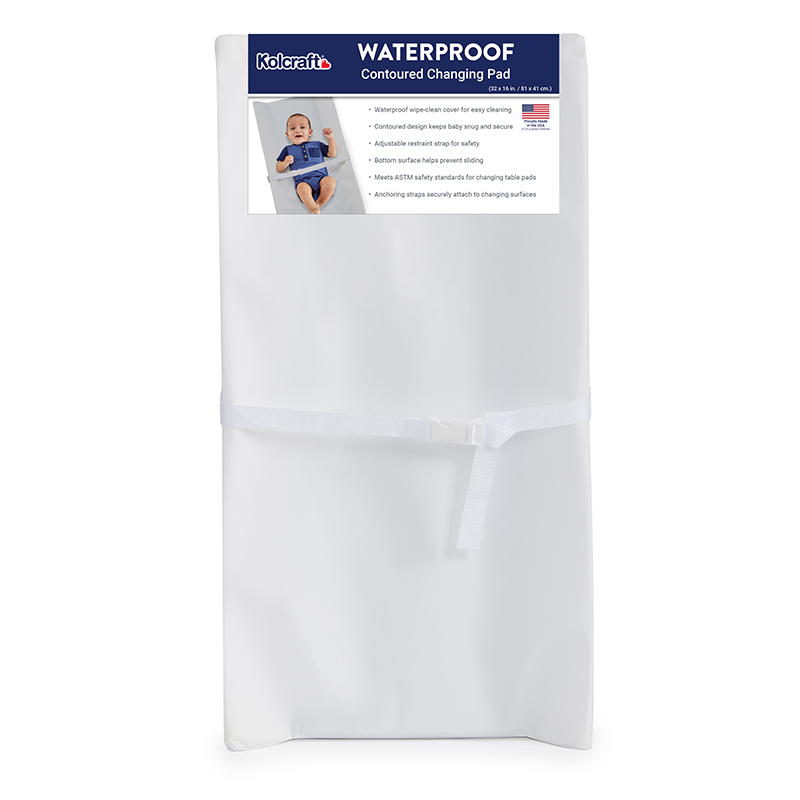 Kolcraft Waterproof Contoured Diaper Changing Pad Kolcraft