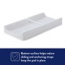 Kolcraft Waterproof Contoured Diaper Changing Pad - White Image 4 Thumbnail