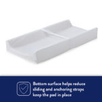 Kolcraft Waterproof Contoured Diaper Changing Pad - White