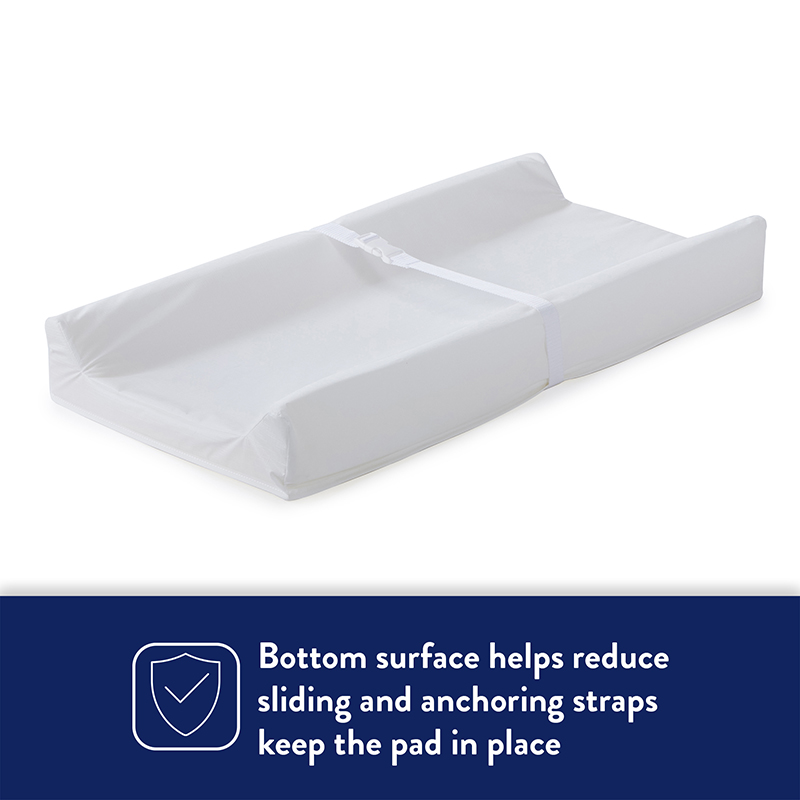 Kolcraft Waterproof Contoured Diaper Changing Pad - White Image 4