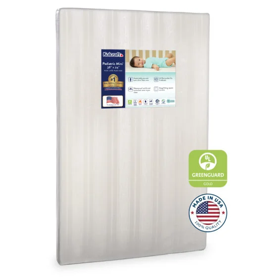 Kolcraft Mini Crib Mattress GREENGUARD GOLD Certified USA