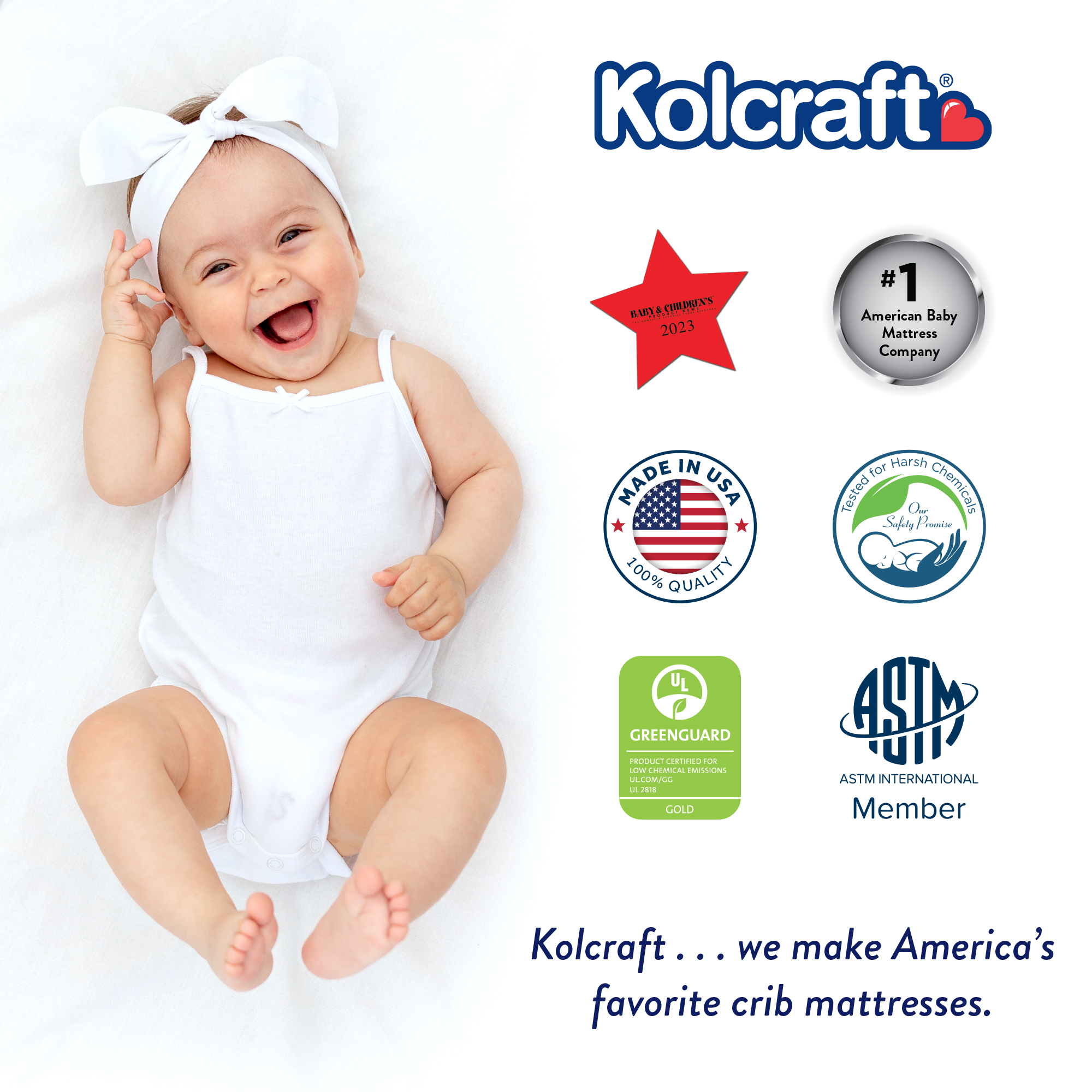 Kolcraft Pediatric Mini Crib Mattress Americas Favorites