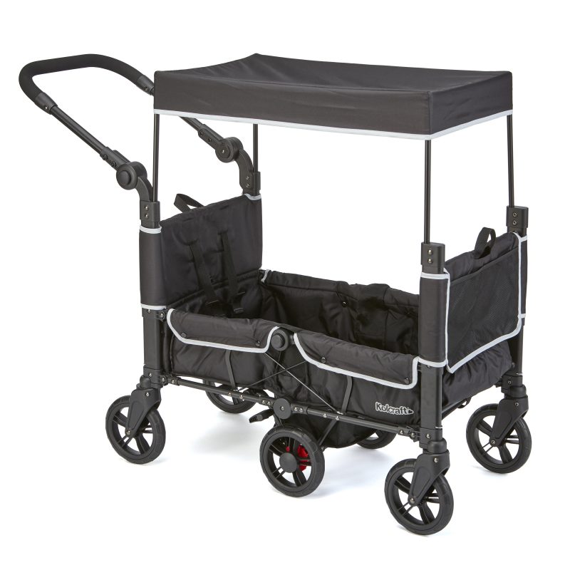 Kolcraft Cloud 360 Stroller Wagon | Foldable Wagon Stroller for 2