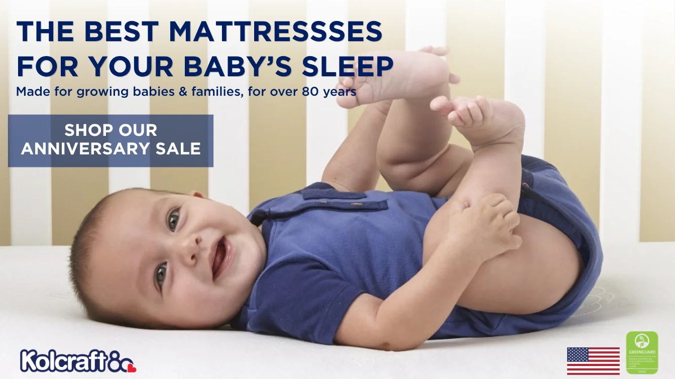 The Best Mattresses for Your Baby's Sleep - Kolcraft 80th Anniversary Slider Image