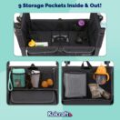 Kolcraft Cloud 360 Plus Stroller Wagon storage pockets cold drinks snacks parent essentials Thumbnail
